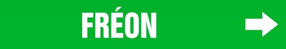 AccuformNMC CRPK329 French Pipe Marker, Freon, Green