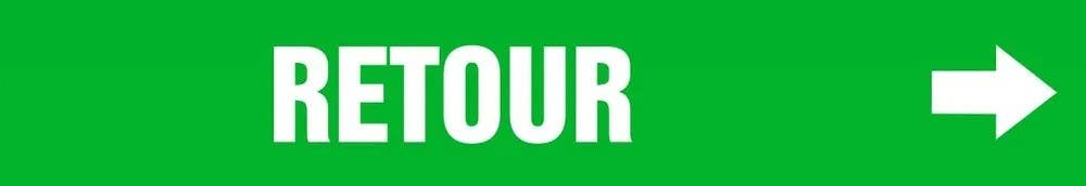 AccuformNMC CRPK61 French Pipe Marker, Retour