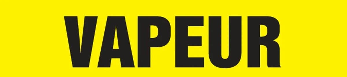 AccuformNMC CRPK667 French Pipe Marker, Vapeur, Yellow