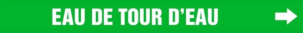 AccuformNMC CRPK705 French Pipe Marker, Eau De Tour D'Eau, Green