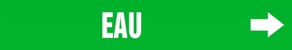 AccuformNMC CRPK73 French Pipe Marker, Eau