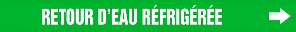 AccuformNMC CRPK779 French Pipe Marker, Retour D'Eau Refrigeree, Green