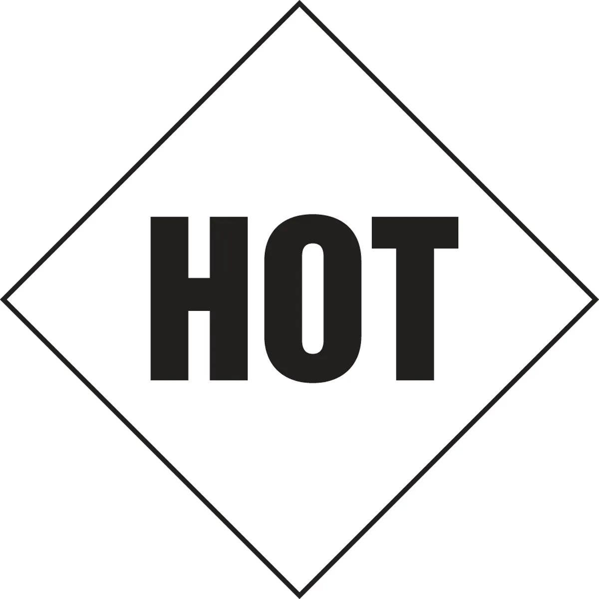 AccuformNMC MPL905 DOT Placard, For Mixed Loads, Hot, 10-3/4" H x 10-3/4" W