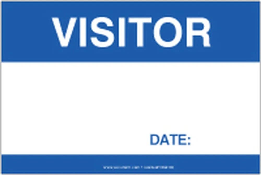 AccuformNMC DNA102 Visitor Badge Roll Label, 2" H x 3" W, 100/Roll