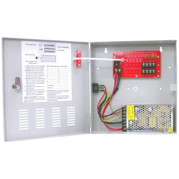 SECO-LARM PC-U0405-PULQ 12VDC Switching CCTV Power Supply, 4 Outputs, 5A total