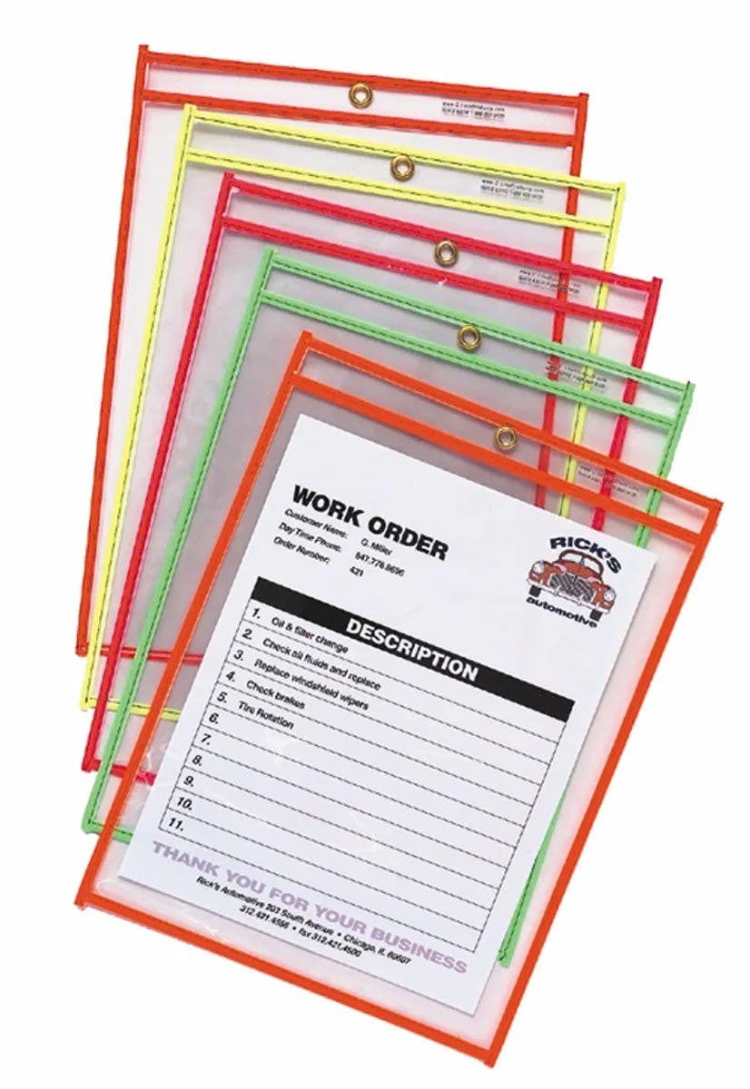 AccuformNMC DTH226 Accessories, Fluorescent Stitched Holders, 8-1/2" H x 11" W, 15/Pk