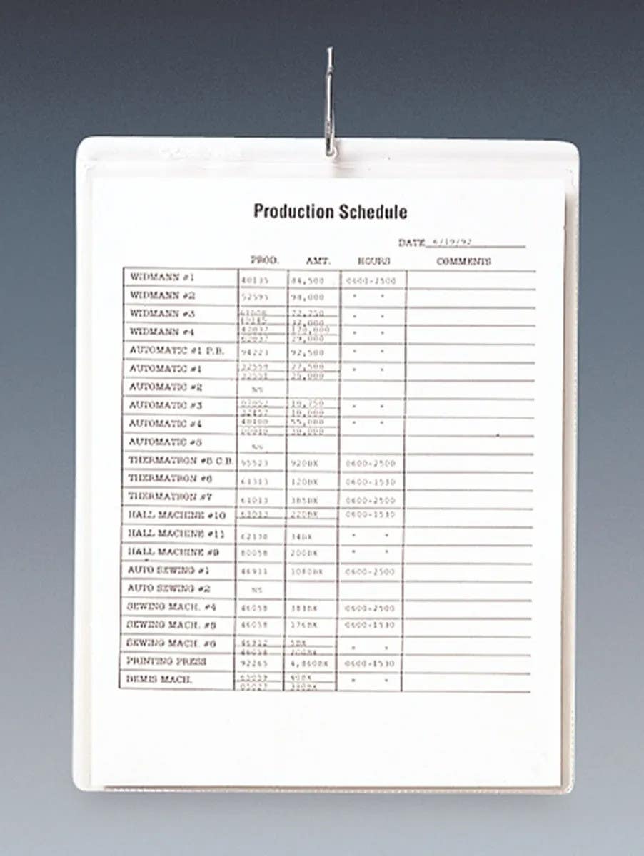 AccuformNMC DTH329 Accessories, Seamed Holders, 9" H x 12" W, 15/Pk