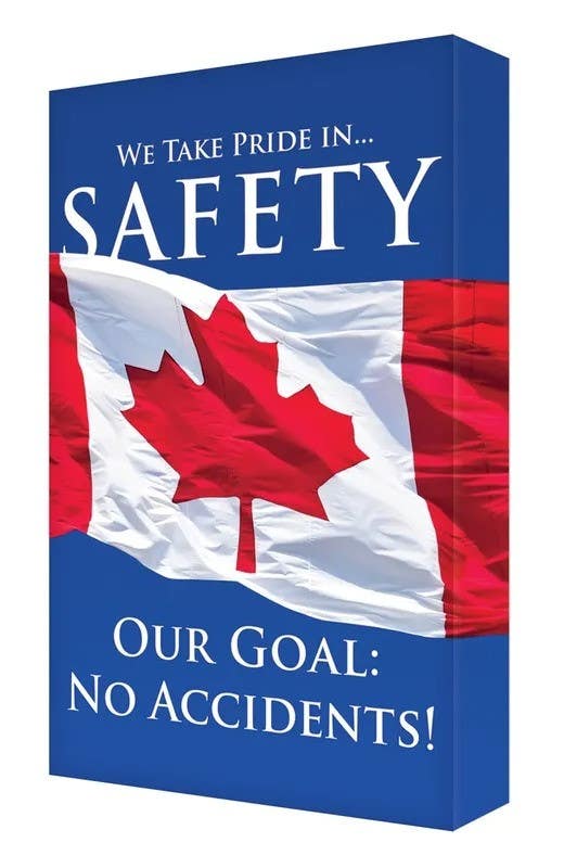AccuformNMC EDP205 Visual Edge Signs, We Take Pride In Safety…, Aluminum Face, 24" H x 18" W