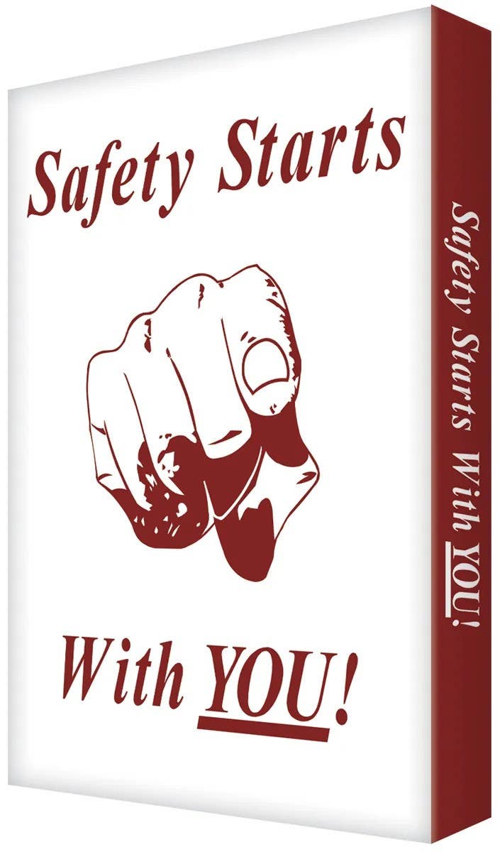 AccuformNMC EDP218 Visual Edge Graphic Sign, Starts With You, Aluminum Face, 24" H x 18" W