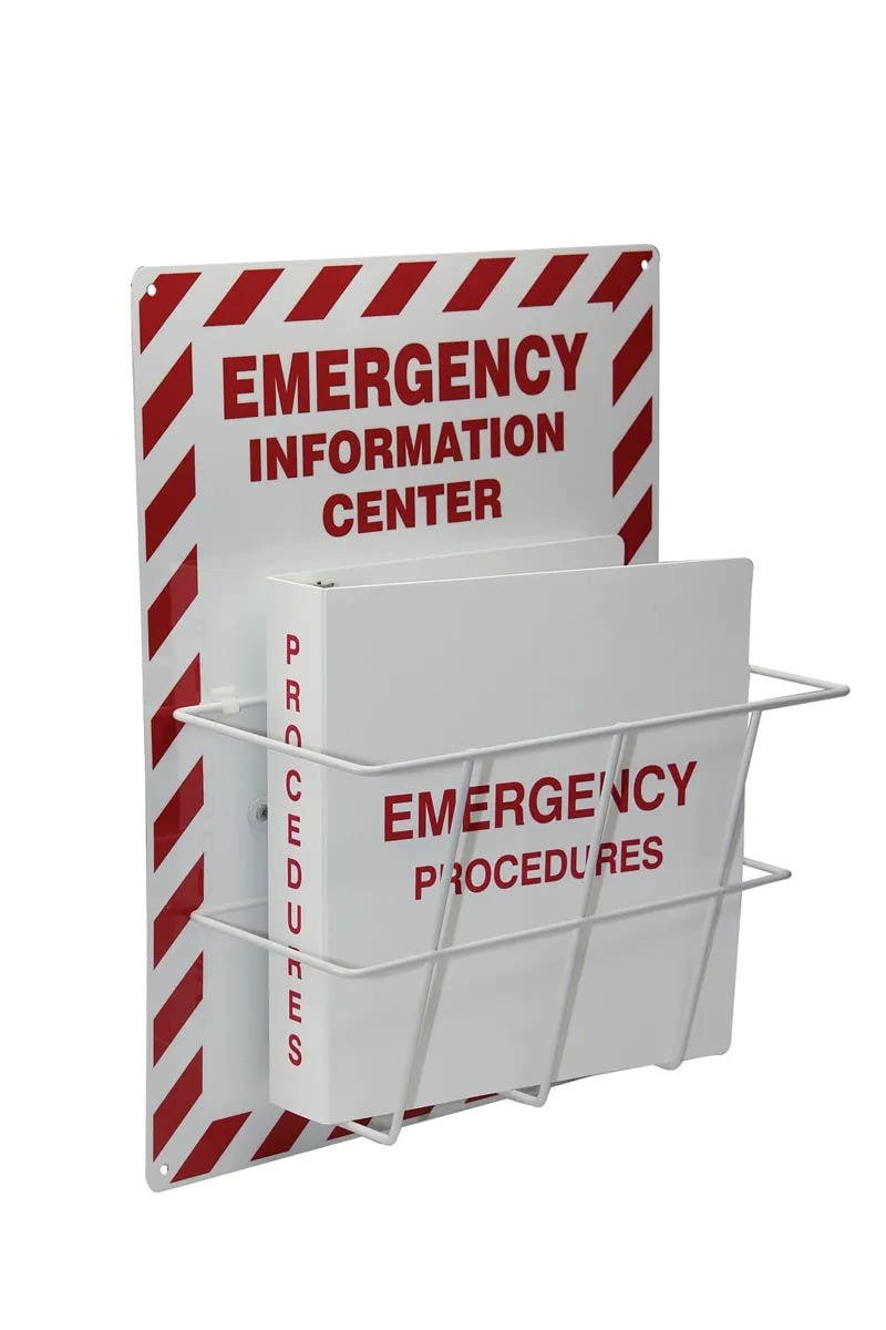 AccuformNMC EMC210 Safety Sign, Emergency Information Center, English, 20" H x 15" W