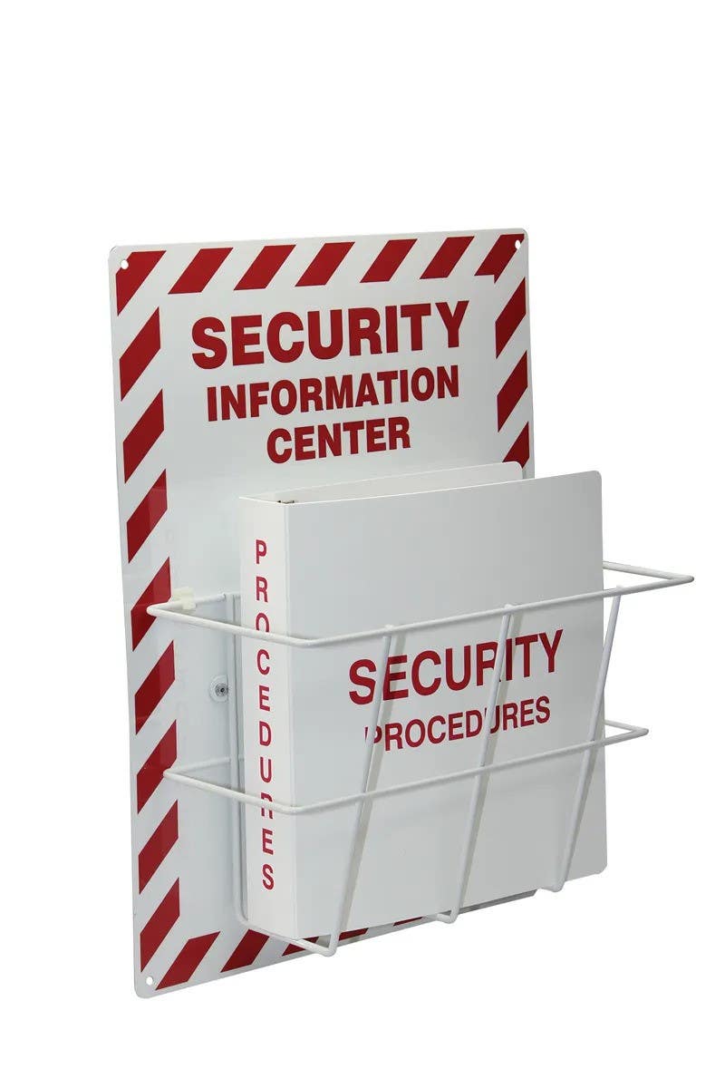 AccuformNMC EMC224 Safety Sign, Security Information Center, English, 20" H x 15" W