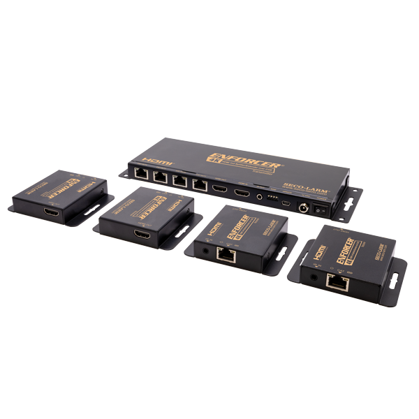 SECO-LARM MVE-AH1E4-42NQ 4K HDMI 1×4 Splitter/Extender over Cat6