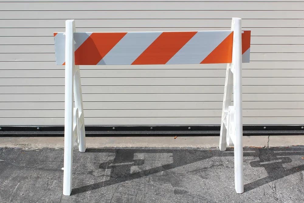 AccuformNMC FBA Barriers & Barricades, A-Frame Plastic Barricades
