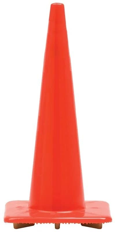 AccuformNMC FBC221 Traffic Cone, Slim (All Red/Orange), 28" High