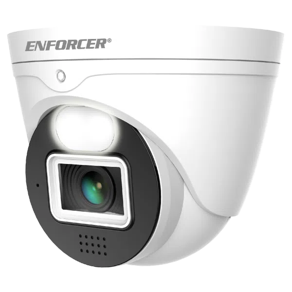 SECO-LARM EV-N2806-2W4D IP 8MP Ultra-Low-Light Active Deterrence Turret Camera