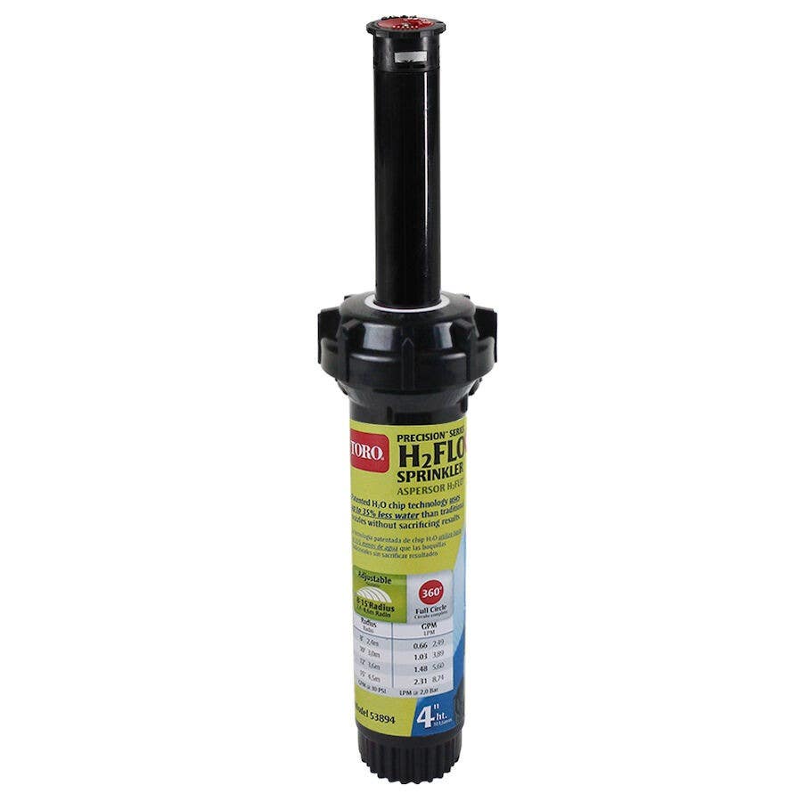 TORO 5389 H2FLO Precision Spray Sprinkler, 4" Pop-Up with Nozzle