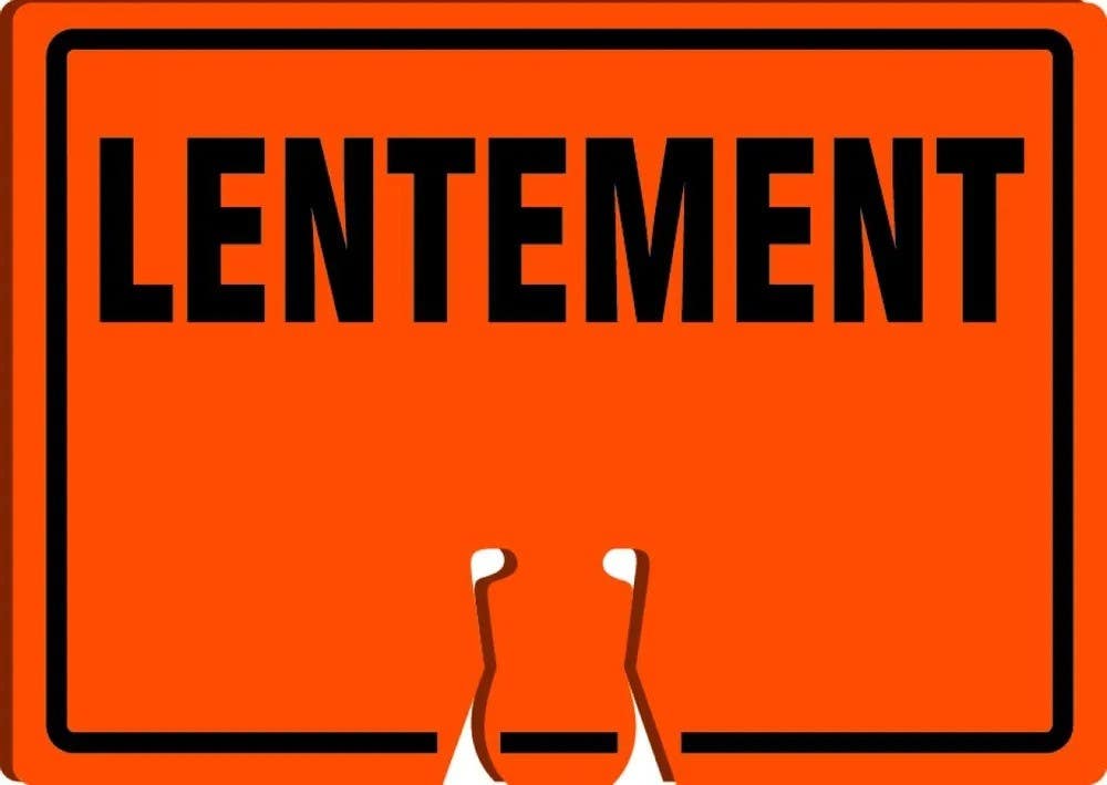 AccuformNMC FBC790 Lentement, French, 10" H x 14" W