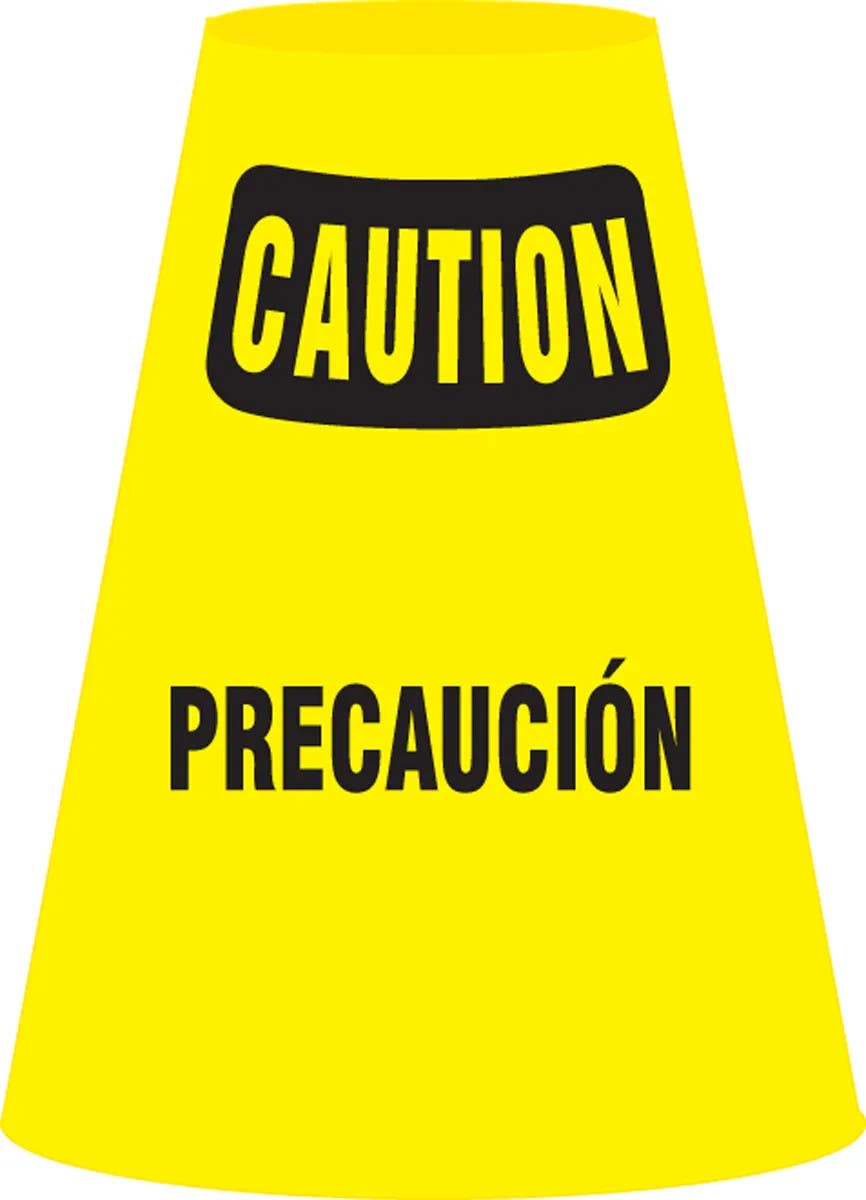 AccuformNMC FBC916E Cone Cuff Sleeves, Precaucion