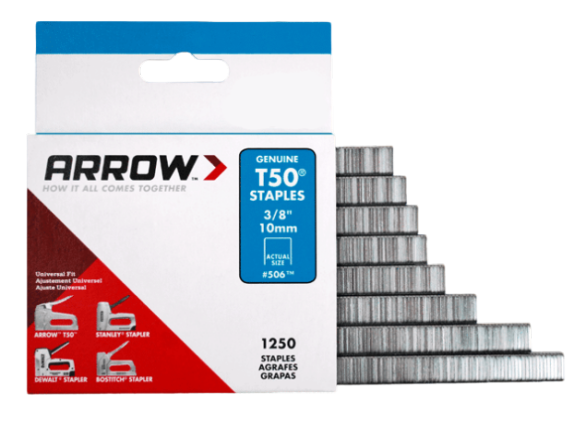 Arrow Fastener 504SS1 T50 Stainless Steel Staples, 1000pk.