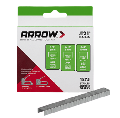 Arrow Fastener 214 Staple For JT-21, JT-21cm & T-27, 1000pk.