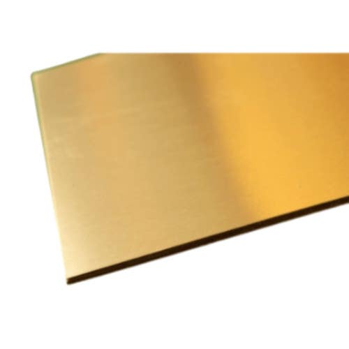 K & S Precision Metal 25 Brass Metal Sheet, 4" Wide X 10" Long