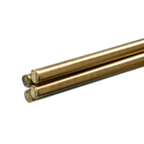 K & S Precision Metal 116 Round Brass Rod, 36" Long