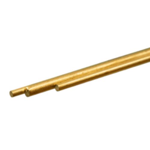 K & S Precision Metal 8158 Round Brass Rod Assortment (3 Pieces)