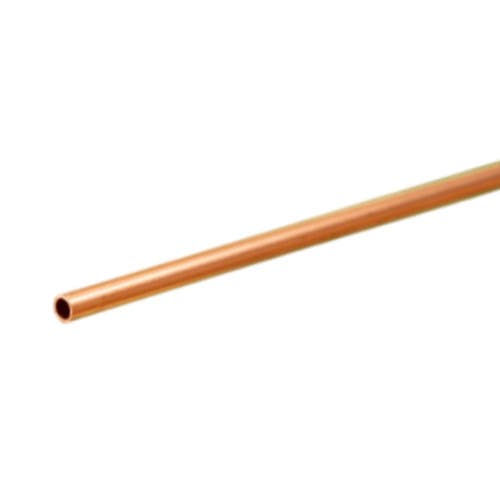 K & S Precision Metal 81 Round Copper Tube, (0.014" Thick X 12" Long)