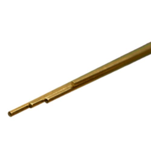 K & S Precision Metal 8161 Round Brass Rod, 3/64" OD X 12" Long (4 Pieces)