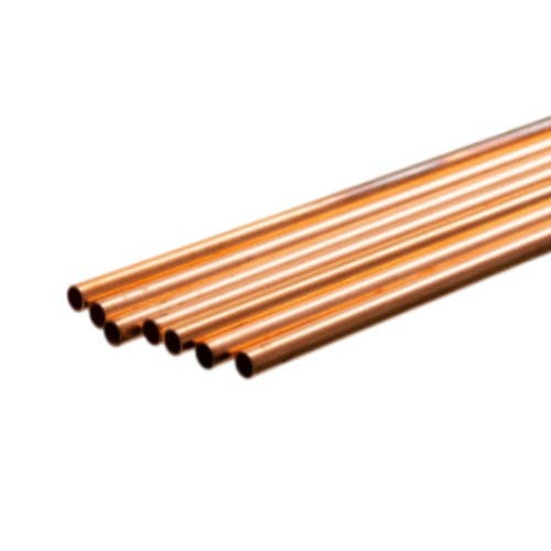 K & S Precision Metal 95 Round Copper Tube, 0.014" Thick X 36" Long