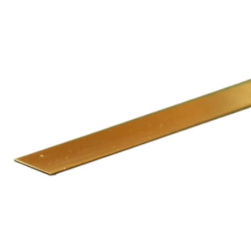 K & S Precision Metal 823 Brass Strip, 0.016" Thick X 12" Long