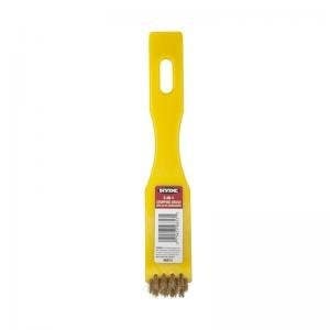 Hyde Tools 46813 3-in-1 Brass / Nylon All-Purpose Stripping Brush