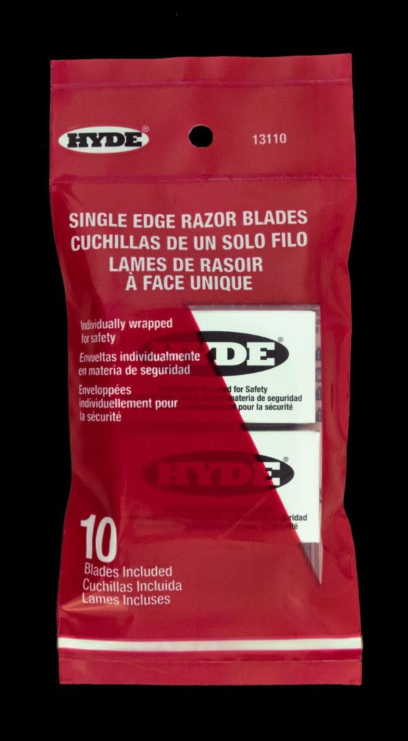Hyde Tools 13110 Single-edge Razor Blades, 2 packs of 5 blades