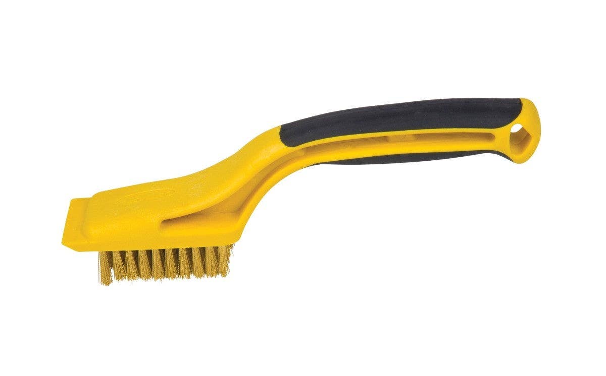 Hyde Tools 46801 Brass Stripping Brush, 1-1/8" x 2-1/4"
