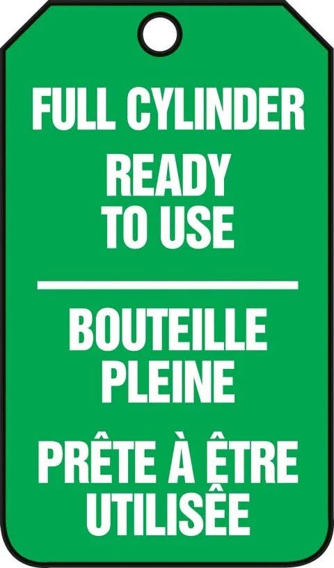 AccuformNMC FBMGT203 Bilingual French Tag, Full Cylinder, Ready To Use, 5/PK
