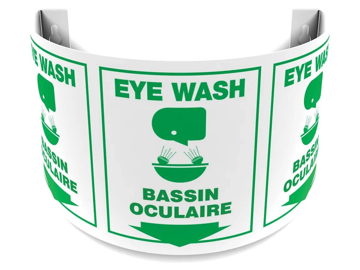 AccuformNMC FBPSJ 180D Projection Sign, Eye Wash
