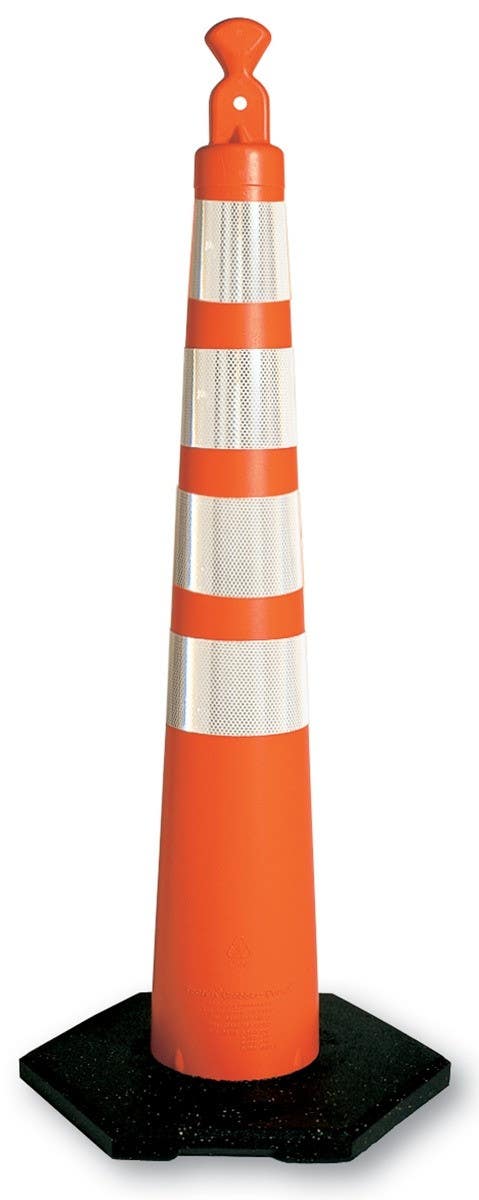 AccuformNMC FBS Traffic Control, Delineator Posts, Reflective White