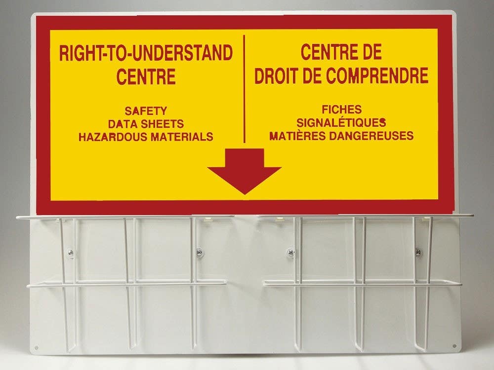 AccuformNMC FBZRS Bilingual Basket-Style Aluminum Center, Right-To-Understand