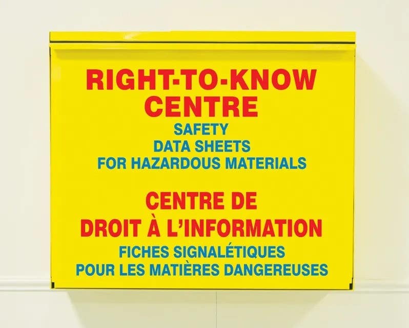 AccuformNMC FBZRS Bilingual SDS Storage Cabinet, Right-To-Know-Center