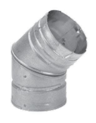 Duravent 4PVL-E45R 4" Vent Elbow 45 Degree