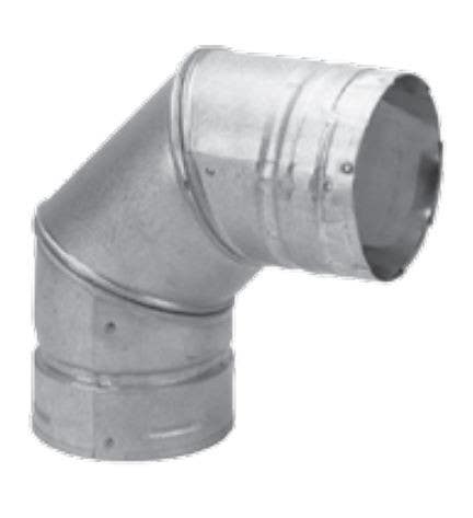 Duravent 4PVL-E90 Pellet Vent 90 Degree Elbow 4"