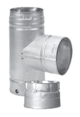 Duravent 4PVL-TR Pellet Vent Tee 4"