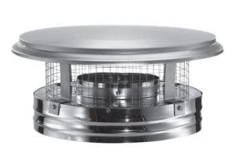 Duravent 6DP-VC Stainless Steel Chimney Cap 6"