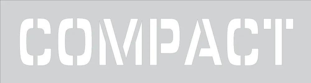 AccuformNMC FMS281 Safety Stencil, Compact, 8" Letters