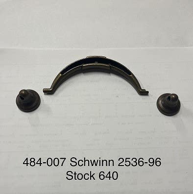 Schwinn 2536-96 484-007 Zamac Drop Pull Brush Brass, 96mm CTC