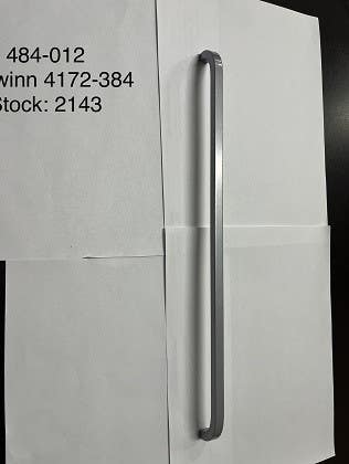 Schwinn 4172-384 484-012 Silber Beschich Zamac Door Pull, Silver Poweder Coat, 384mm