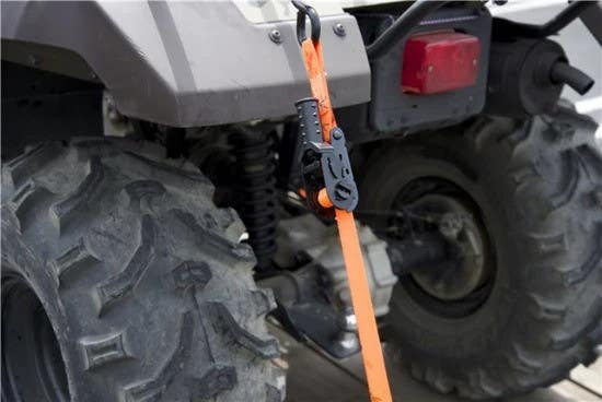 Keeper 45518 1" x 15' High Tension Ratchet Tie-Down w/ S-Hooks, Pack Of 2