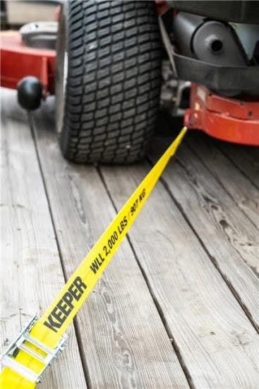 Keeper 04106 2" x 8' Auto Ratchet Tie-Down w/ Flat Snap Hooks