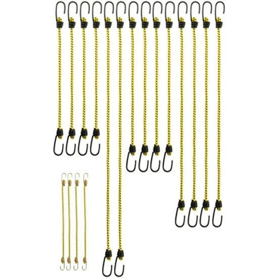 Keeper 06317 Assorted Round Bungee Cord, Pack Of 18