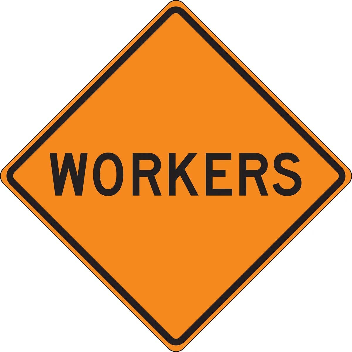 AccuformNMC FRK Rigid Construction Sign, Workers